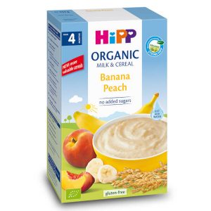 Bột dinh dưỡng hữu cơ HiPP - Chuối, đào (250g)