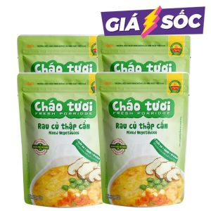 Combo 4 gói Cháo tươi Cây Thị Rau củ Thập cẩm
