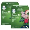Combo 2 Thực phẩm bổ sung Bánh gạo hữu cơ Gerber Organic vị Việt quất Táo Củ dền