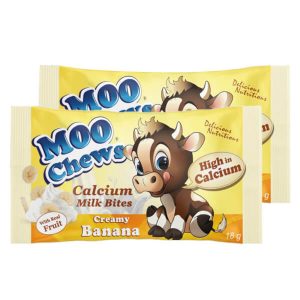 Combo 2 Viên sữa bổ sung canxi Moo Chews Banana